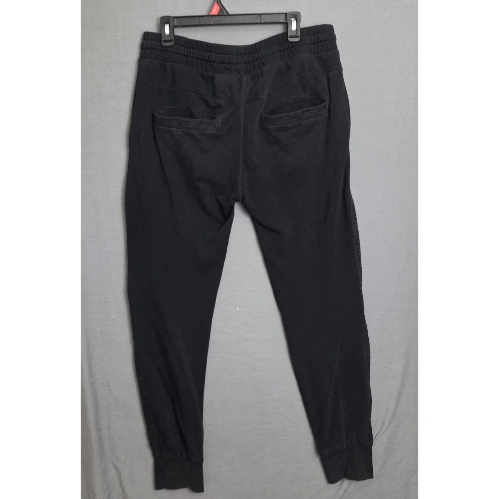 HM Divided Mens XL Black Moto Jogger Pants Ribbed Knee Streetwear Sweatpants